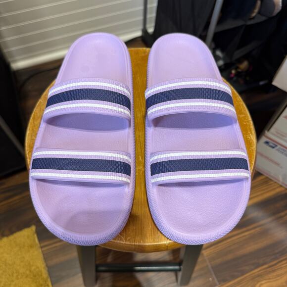 NWOT PINK by Victoria’s Secret Double Strap Pillow Slides Size L - Picture 4 of 9